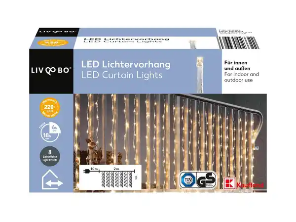 Bild 1 von LIV&BO® LED-Lichtervorhang mit 220 LEDs