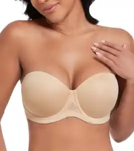 DotVol Damen Trägerloser BH Rückenfrei Ohne Träger Push Up Büstenhalter mit Geformte Cups für Abendkleider Ballkleider Brautkleider