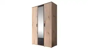 Kleiderschrank mit Spiegel -  Artisan Eiche - anthrazit - 120 cm - CHICAGO