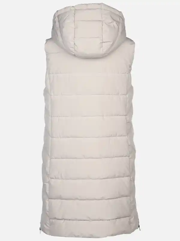 Bild 2 von Damen Steppweste in langer Form Weiß