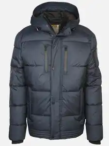 Herren Steppjacke mit Kapuze Blau