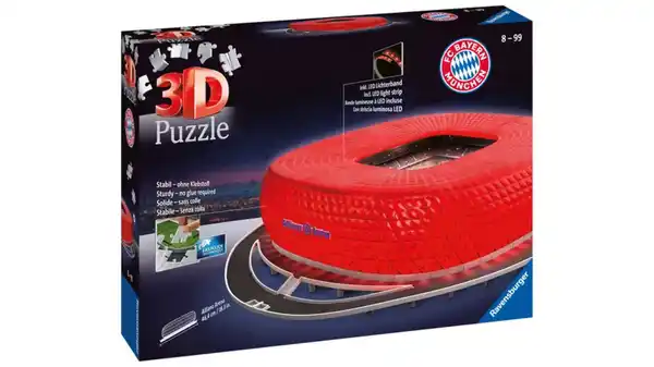 Bild 1 von Ravensburger Puzzle - 3D-Puzzle - Allianz Arena bei Nacht