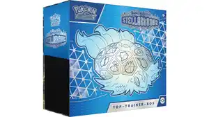 POKÉMON Sammelkartenspiel - Top-Trainer-Box Karmesin & Purpur - Stellarkrone