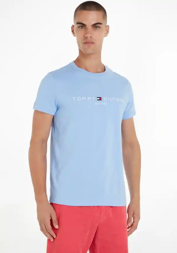 Bild 1 von Tommy Hilfiger T-Shirt TOMMY LOGO TEE mit Logostickerei auf der Brust