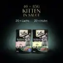 Bild 3 von Portionsbeutel Multipack Mega-Pack Kitten in Sauce Feine Vielfalt mit Lachs, mit Huhn MSC 40 x 85g