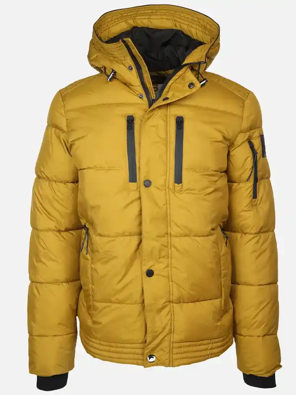 Bild 1 von Herren Steppjacke mit Kapuze Gelb