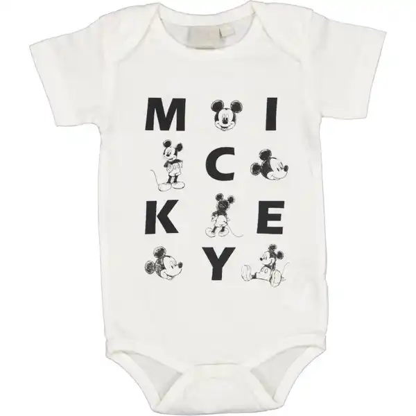 Bild 1 von Babybody Micky, Weiß, 62/68
