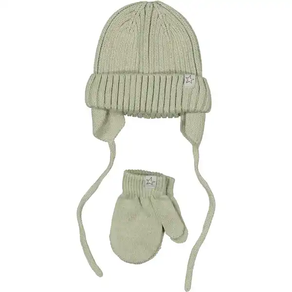 Bild 1 von Baby-Set Mütze und Handschuhe, Olivgrün, 2-4 Jahre