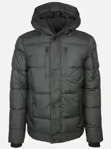 Herren Steppjacke mit Kapuze Grün