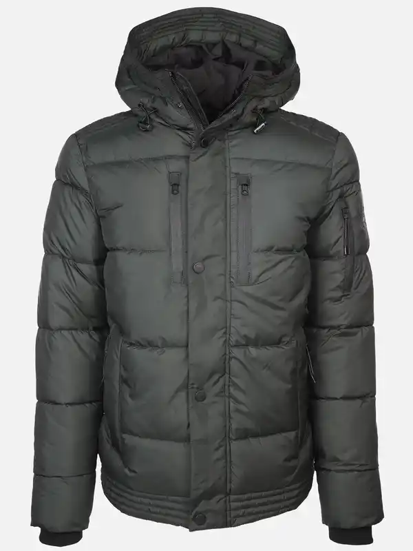 Bild 1 von Herren Steppjacke mit Kapuze Grün