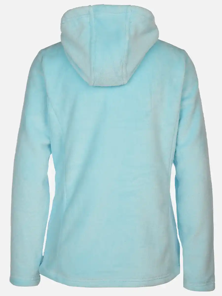 Bild 2 von Damen Flauschjacke mit Kapuze Blau