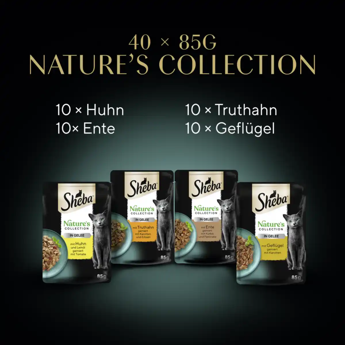 Bild 3 von NATURE'S COLLECTION Portionsbeutel Multipack Geflügel Variation in Gelee 40x85g