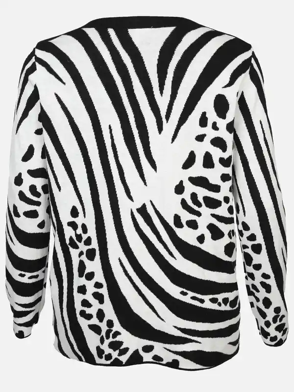 Bild 2 von Große Größen Strickshirt Schwarz