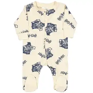 Baby Pyjama Harry Potter Lange Ärmel Strampler mit Füßchen, Blau, 56