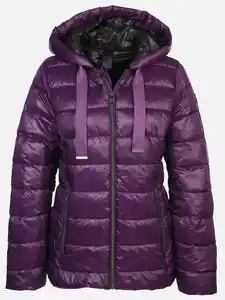 Damen Steppjacke mit Kapuze Lila