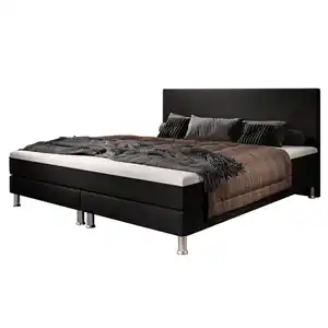 Boxspringbett Sunny Plus 180x200 Webstoff Schwarz