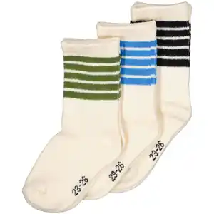 Kinder Sportsocken 3er-Pack, Grün, 23/26