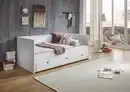 Bild 1 von Funktionsbett KIRA 90/180x200 inkl. Lattenrost und 3 Schubladen MDF weiß