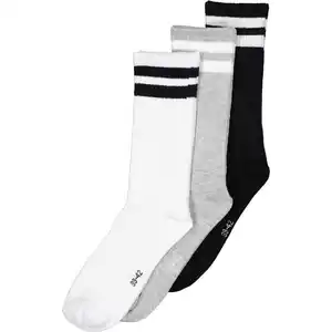 Herren Sportsocken 3er-Pack, Schwarz, 43/46