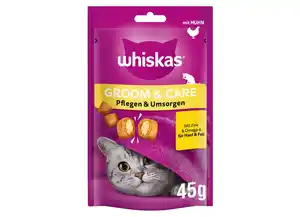 Whiskas Katzensnack für Haut & Fell mit Huhn 45g