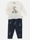 Bild 1 von Baby Jungen Zweiteiler, bestehend aus Longsleeve und Hose Weiß