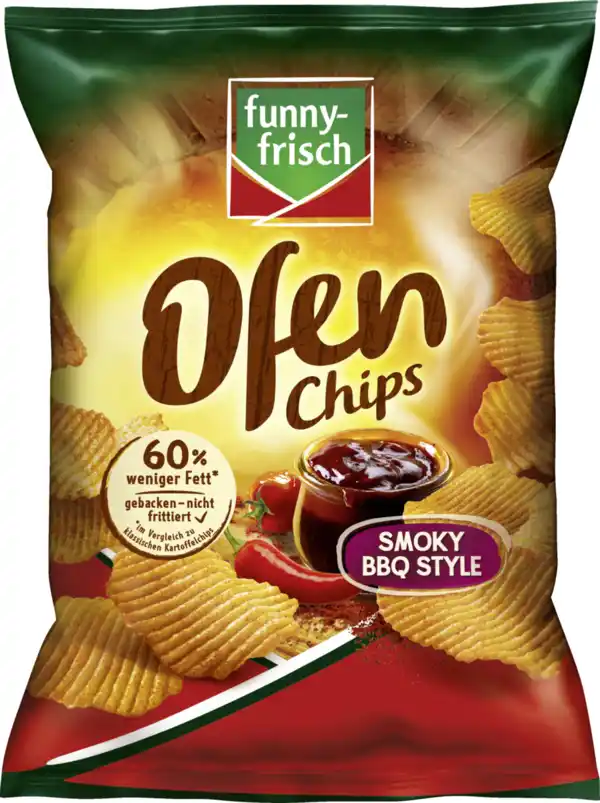 Bild 1 von funny-frisch Ofen Chips Smoky BBQ Style, 125 g