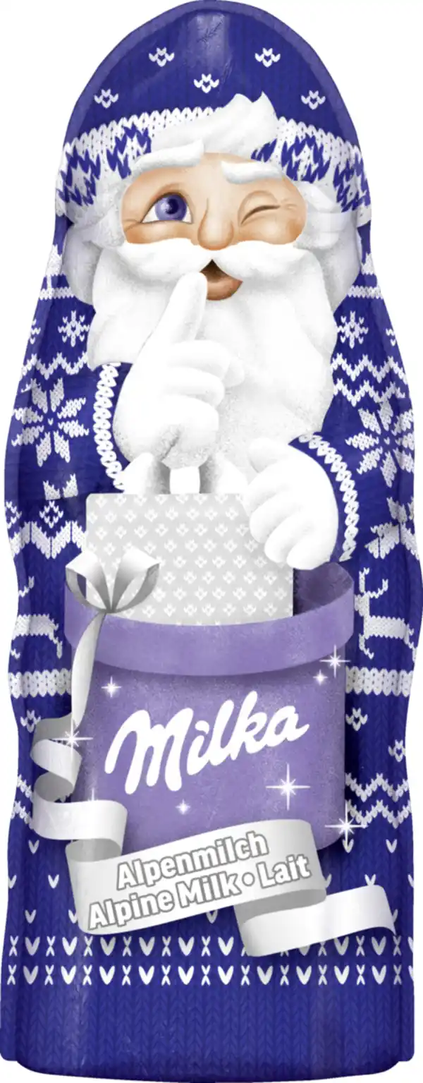 Bild 1 von Milka Weihnachtsmann Alpenmilch, 90 g