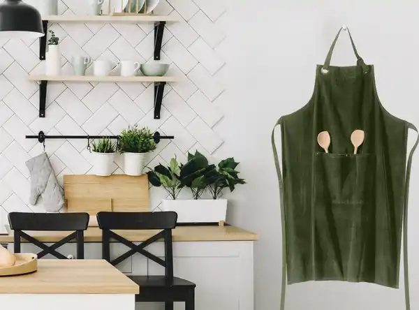 Bild 4 von IDEENWELT Küchenschürze dunkelgrün