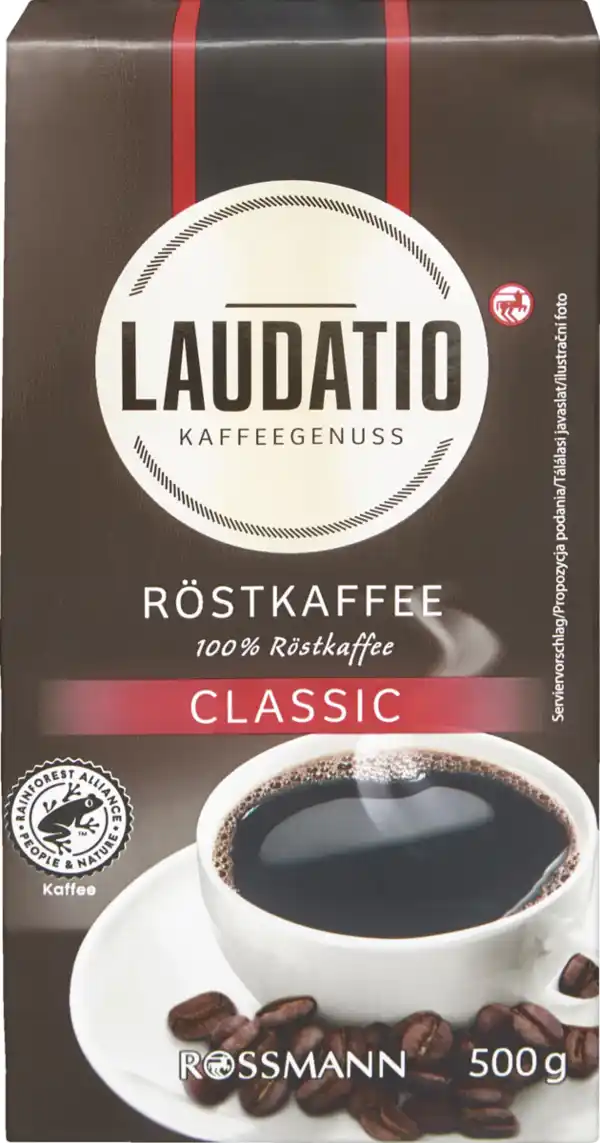 Bild 1 von LAUDATIO KAFFEEGENUSS Röstkaffee Classic, 500 g