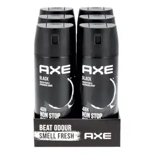 Axe Bodyspray Black 150 ml, 6er Pack