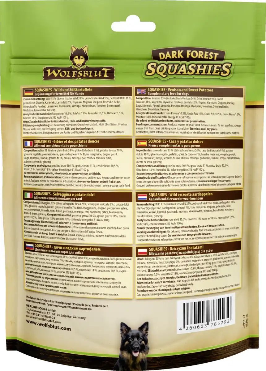 Bild 2 von Wolfsblut Hundesnack Squashies Dark Forest, 300 g