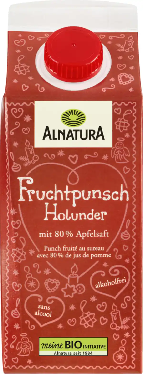 Bild 1 von Alnatura Bio Fruchtpunsch Holunder, 750 ml