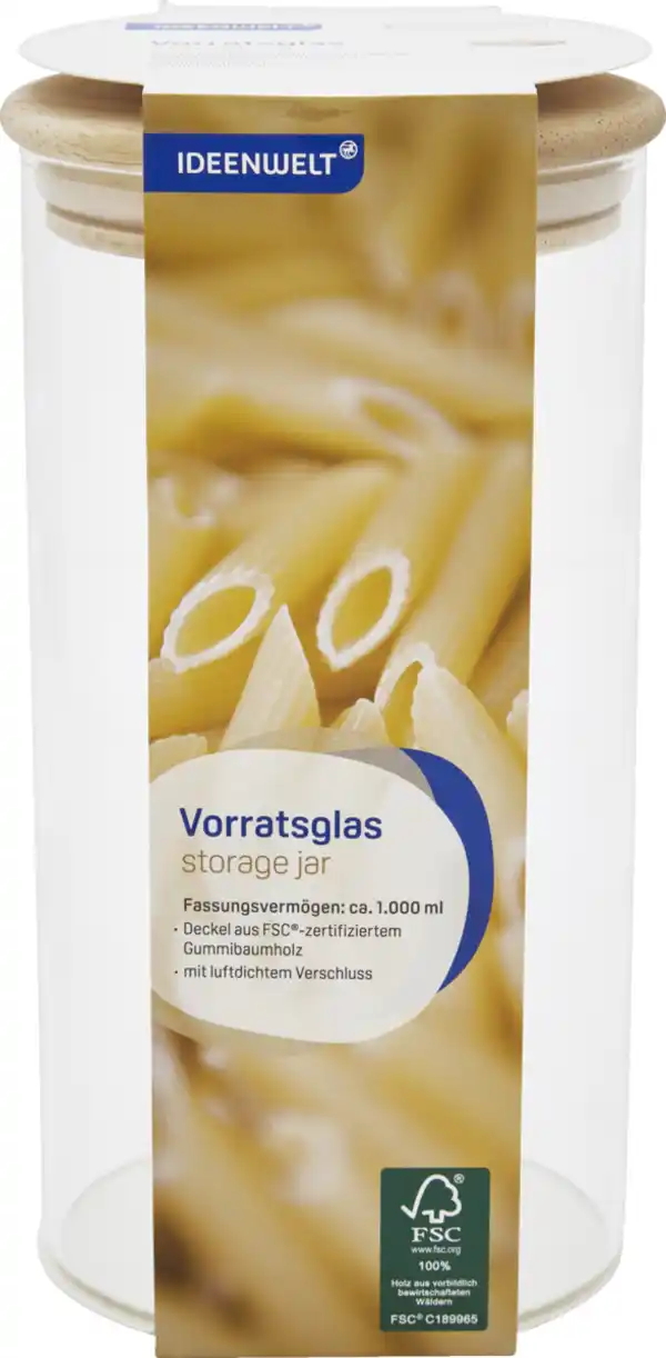 Bild 1 von IDEENWELT Vorratsglas, 1000 ml