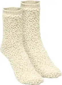 IDEENWELT Bouclé-Kuschelsocken beige Gr. 39/42