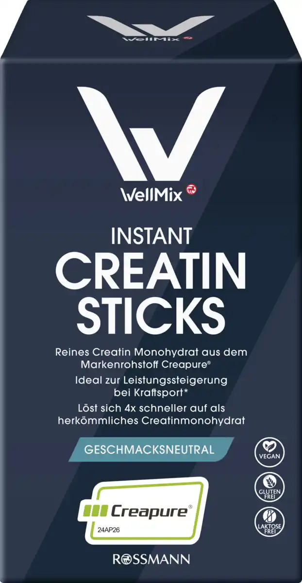 Bild 1 von WellMix Instant Creatin Sticks, 102 g