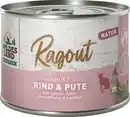Bild 1 von Wildes Land Katzennassfutter Ragout Rind Pute mit Spinat, 180 g