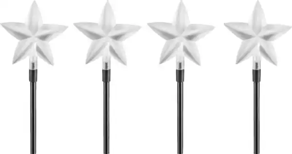 Bild 1 von IDEENWELT Solar-Gartenstecker Sterne, 4er-Set