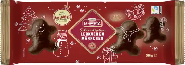 Bild 1 von Lambertz Lebkuchenmännchen Zartbitter, 200 g