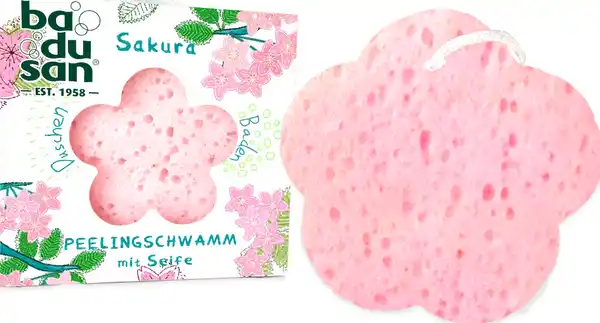 Bild 1 von Badusan Peelingschwamm Sakura, 100 g