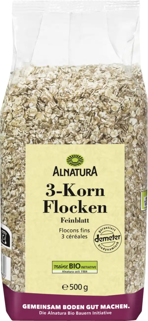 Bild 1 von Alnatura Bio 3-Korn-Flocken, 0,5 kg