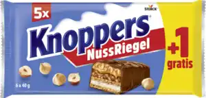 Knoppers NussRiegel 5+1, 240 g