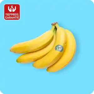   Rainforest-Alliance-Bananen, Ursprung: Ecuador / Costa Rica / Guatemala / Kolumbien