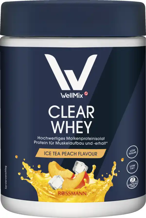 Bild 1 von WellMix Clear Whey Ice Tea Peach Flavour, 300 g