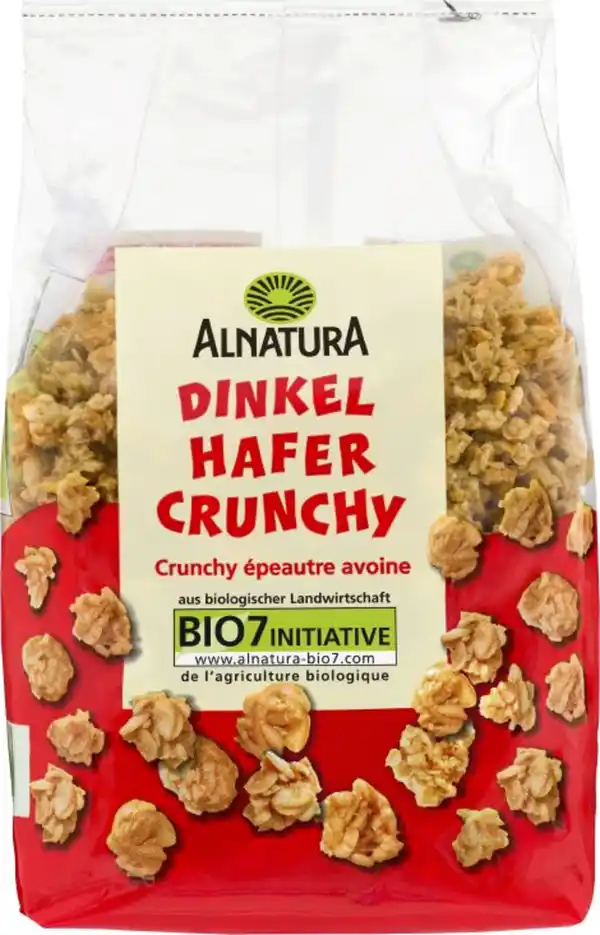 Bild 1 von Alnatura Bio Dinkel Hafer Crunchy, 375 g