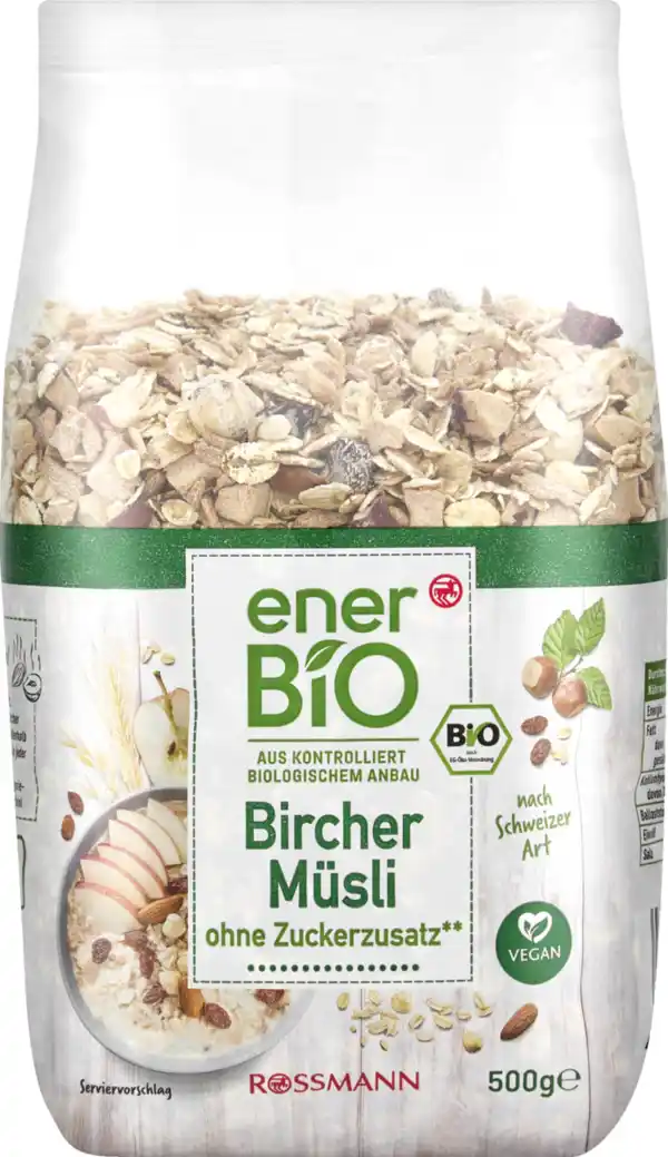 Bild 1 von enerBiO Bircher Müsli, 500 g