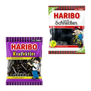 Haribo Konfekties, 160 g - Lakritz-Schnecken, vegetarisch, 175 g