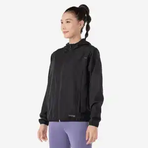 Laufjacke Damen winddicht - Run 100 schwarz