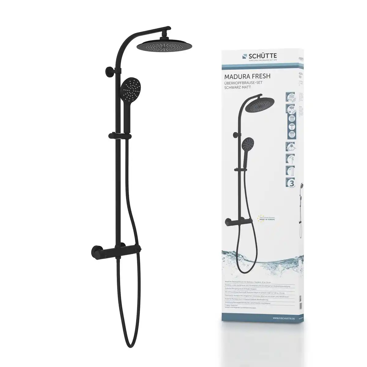 Bild 1 von Schütte Duschsystem 'Madura Fresh' schwarz