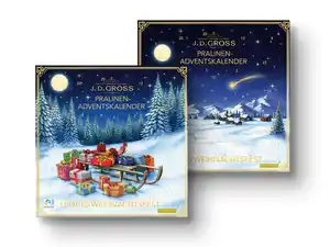 J.D. Gross Pralinen-Adventskalender,  156 g