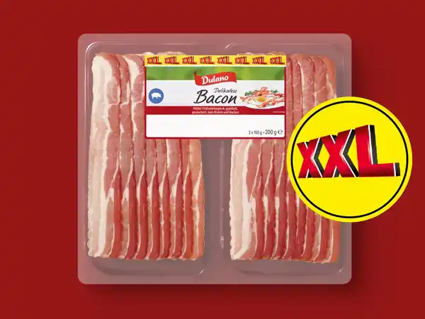 Bild 1 von Dulano Delikatess Bacon XXL,  200 g